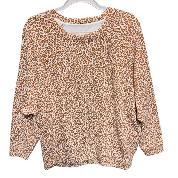 Lou&Grey Leopard Thick Terry Knit Sweatshirt - Picture 1 of 8